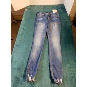 Hollister Jeans Size 3 Womens Blue Pants Stretch High Rise Curvy Skinny NWT